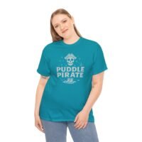 T-Shirt - Puddle Pirate Skull - Canoeing Boating - Summer - White - Unisex Tee