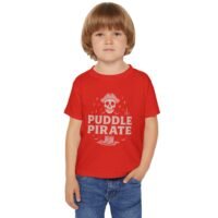 Puddle Pirate Toddler T-Shirt - White - Fun Kids Apparel for Playful Adventures