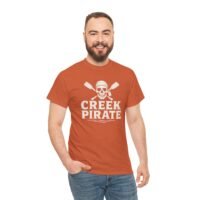 T-Shirt - Creek Pirate Skull - Canoeing Boating - Summer - White - Unisex Tee