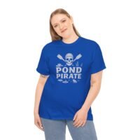T-Shirt - Pond Pirate Skull - Canoeing Boating - Summer - White - Unisex Tee