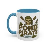 Accent Coffee Mug - 11 oz Or 15 oz - Pond Pirate Skull - Cup - Choice of Colors