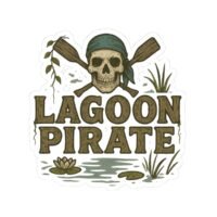 Lagoon Pirate Kiss-Cut Stickers - Fun Waterproof Decals for Adventure Lovers