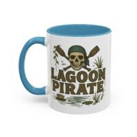 Accent Coffee Mug - 11 oz Or 15 oz - Lagoon Pirate Skull - Cup - Choice of Colors