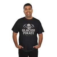 T-Shirt - Glacier Pirate Skull - Canoeing Boating - Summer - White - Unisex Tee