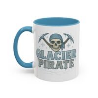 Accent Coffee Mug - 11 oz Or 15 oz - Glacier Pirate Skull - Cup - Choice of Colors