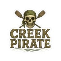 Creek Pirate Kiss-Cut Stickers - Fun Waterproof Decals for Adventure Lovers