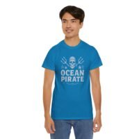 T-Shirt - Ocean Pirate Skull - Canoeing Boating - Summer - White - Unisex Tee