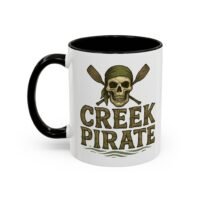 Coffee Mug - Creek Pirate Skull - Colorful 11oz or 15oz - Any Time Cup