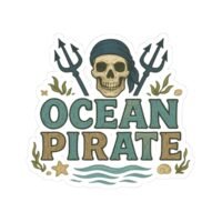 Ocean Pirate Kiss-Cut Stickers - Fun Waterproof Decals for Adventure Lovers