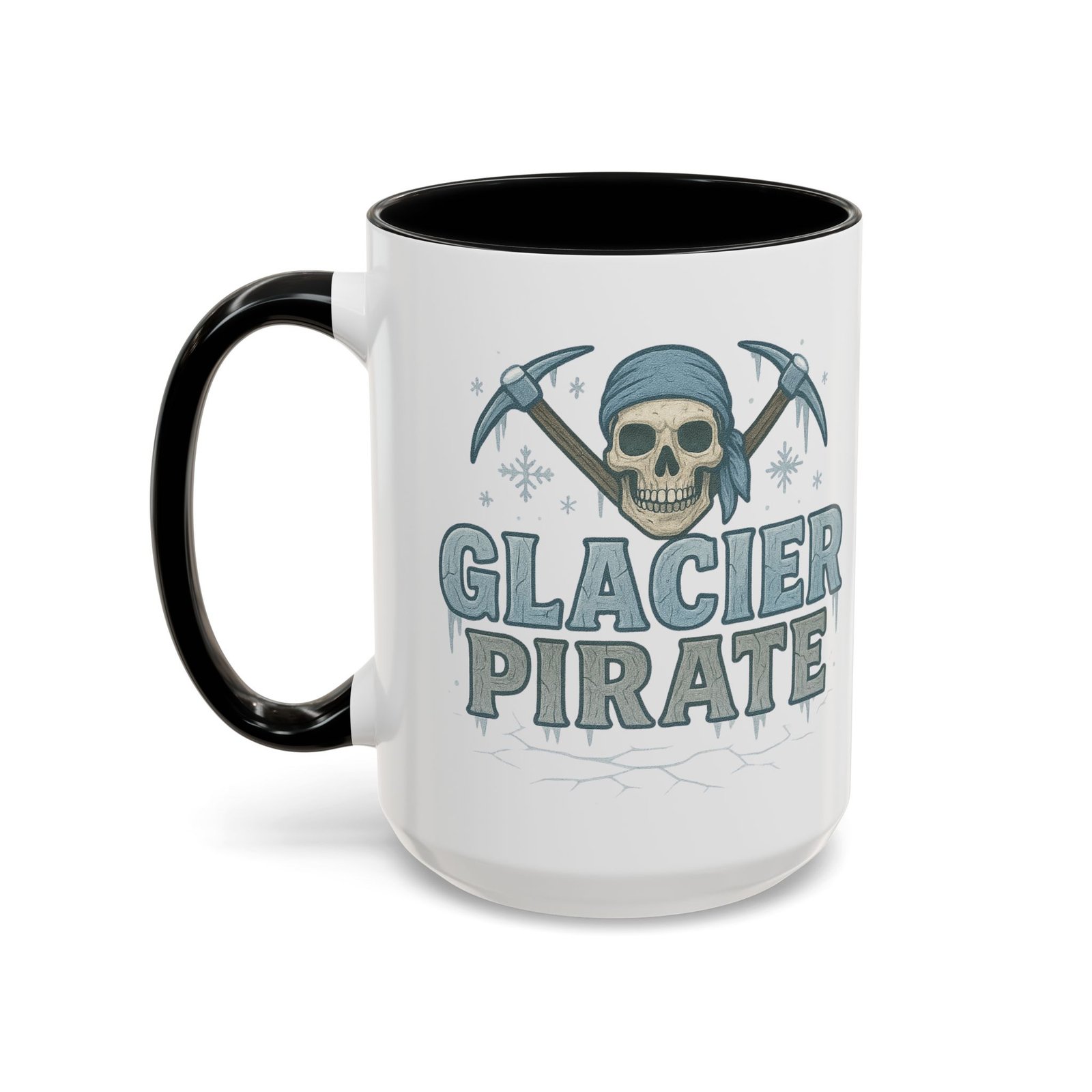 Accent Coffee Mug - 11 oz Or 15 oz - Glacier Pirate Skull - Cup - Choice of Colors - Image 8