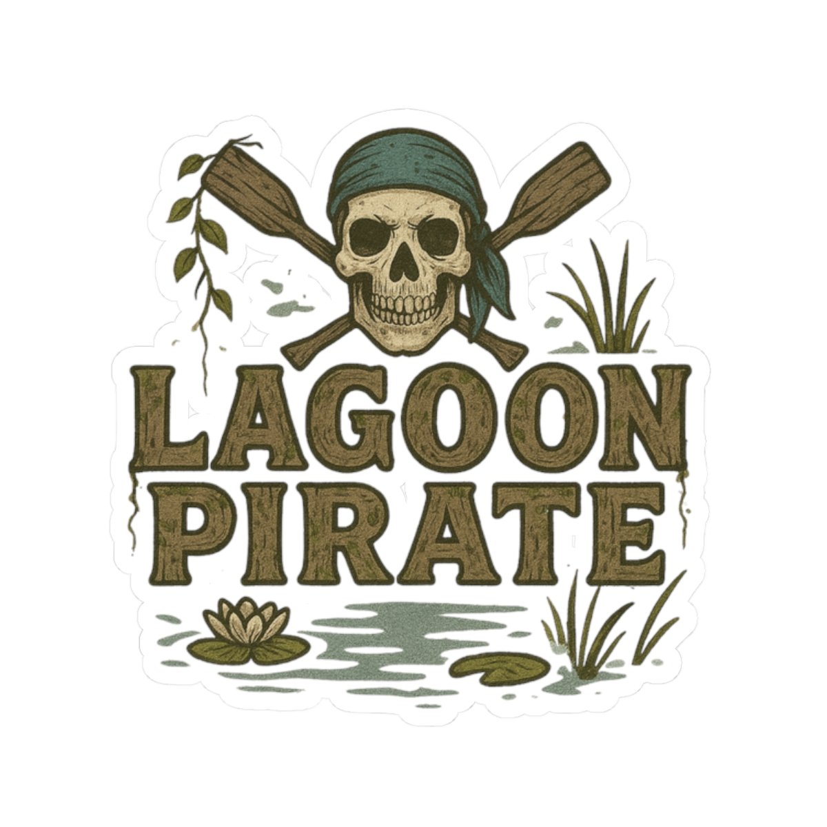 Lagoon Pirate Kiss-Cut Stickers - Fun Waterproof Decals for Adventure Lovers - Image 10