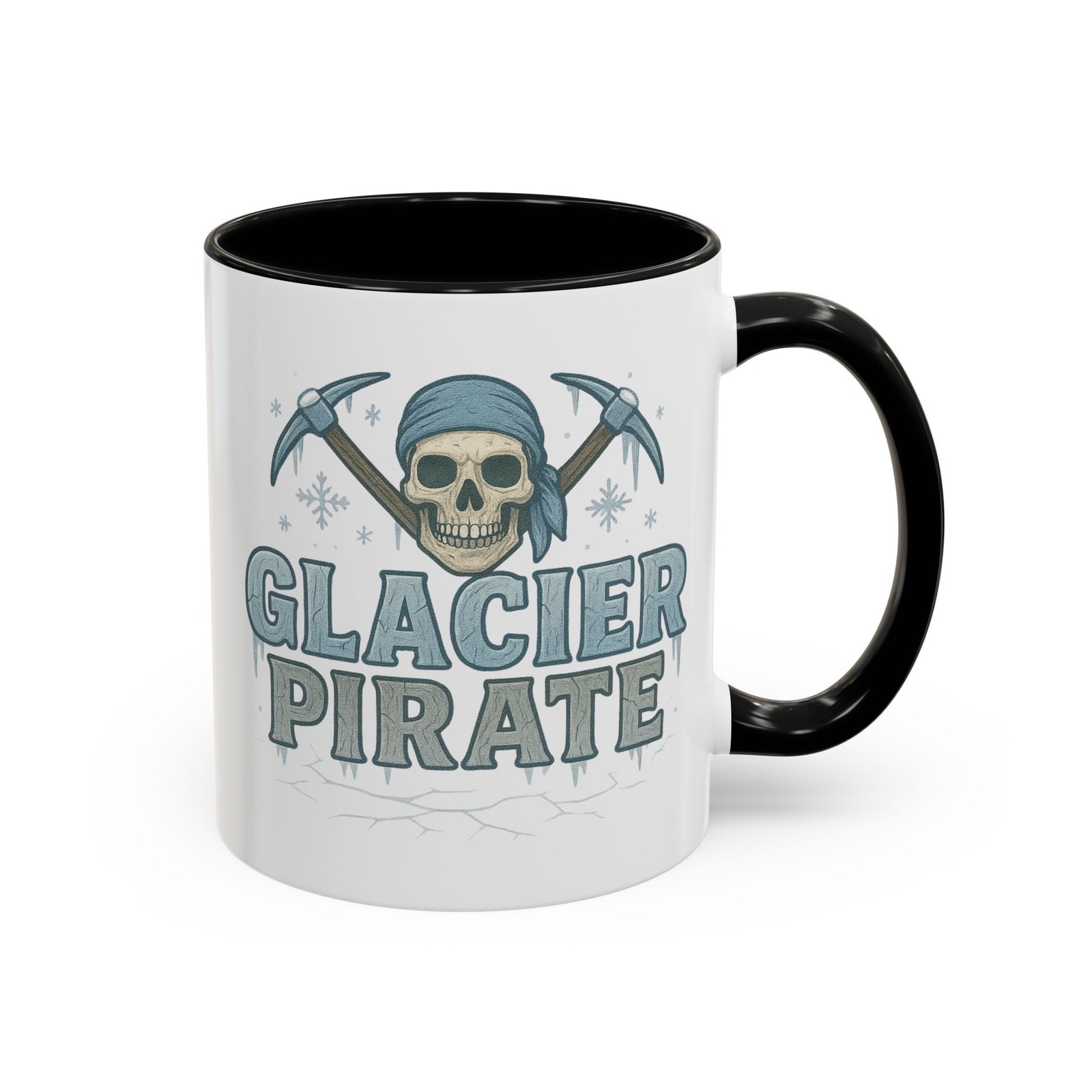 Accent Coffee Mug - 11 oz Or 15 oz - Glacier Pirate Skull - Cup - Choice of Colors - Image 4