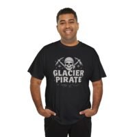 T-Shirt - Glacier Pirate Skull - Canoeing Boating - Summer - White - Unisex Tee