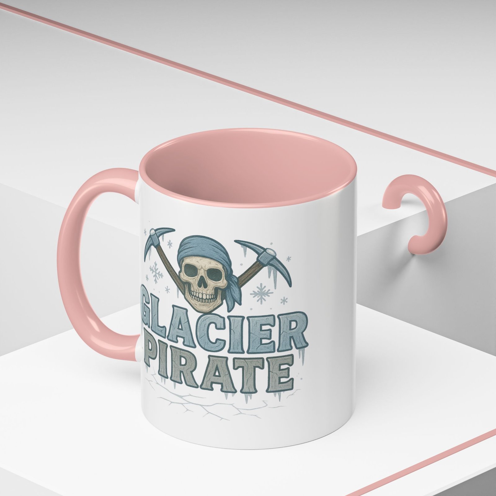 Accent Coffee Mug - 11 oz Or 15 oz - Glacier Pirate Skull - Cup - Choice of Colors - Image 13