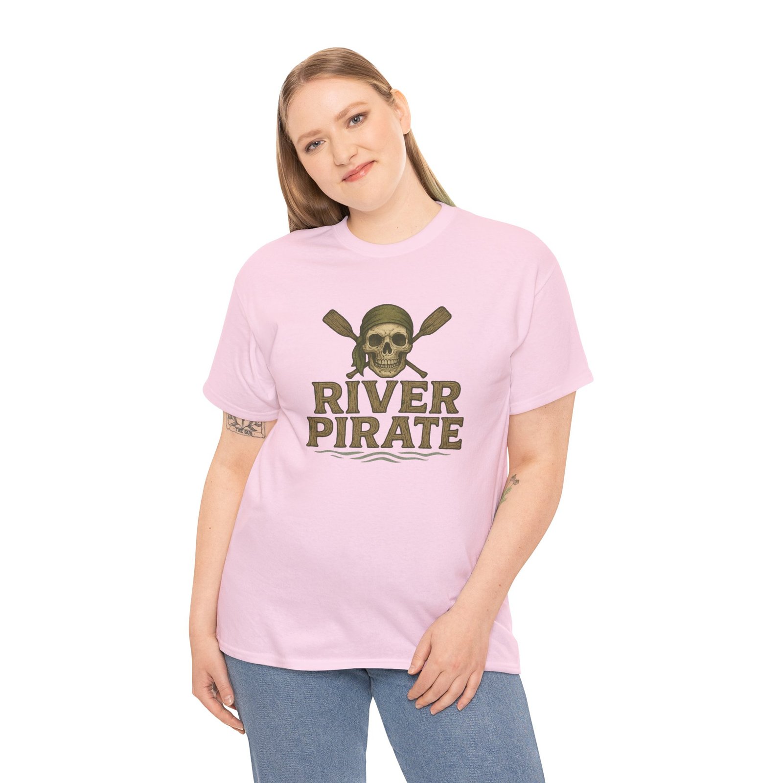T-Shirt - River Pirate Skull - Canoeing Boating - Summer - Unisex Tee