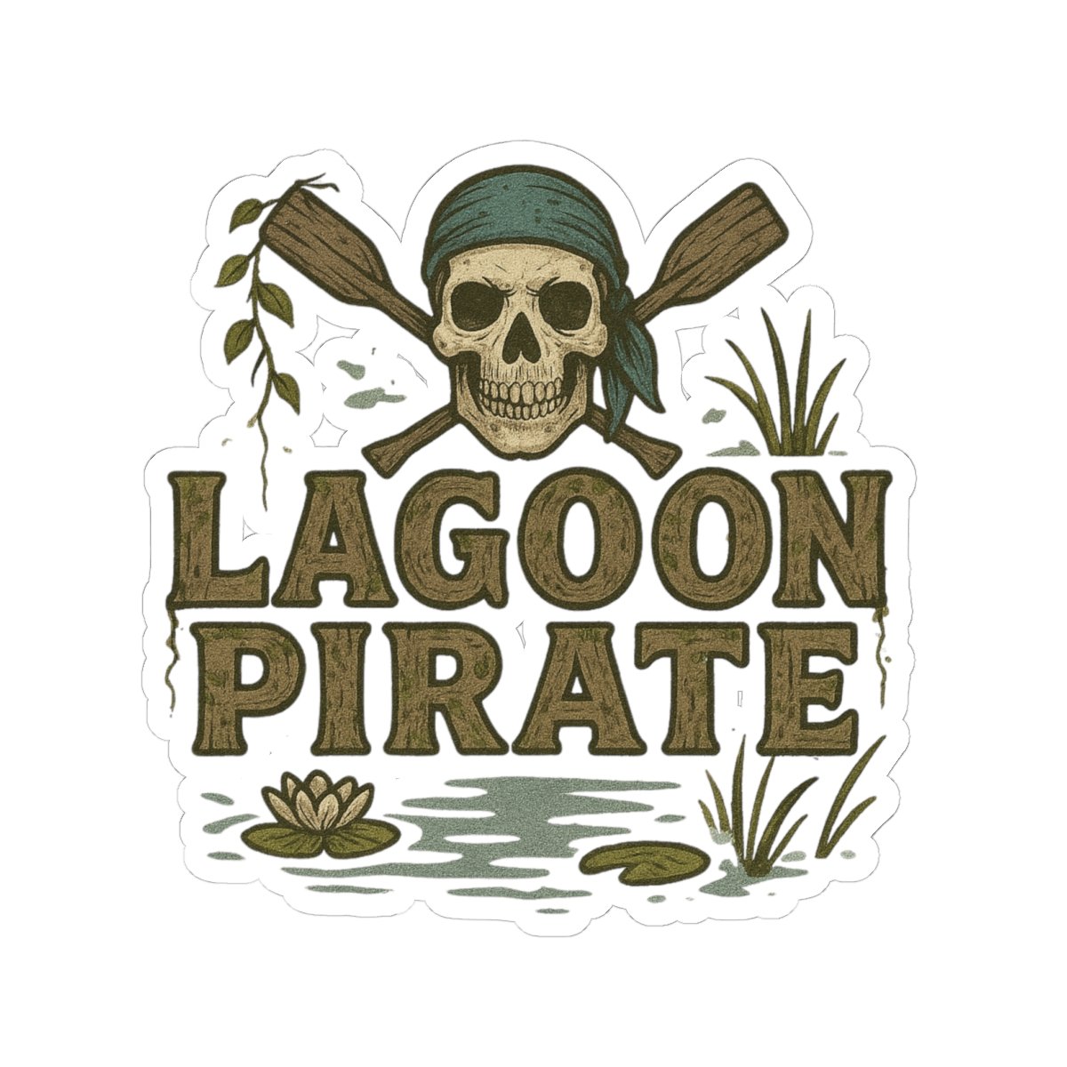 Lagoon Pirate Kiss-Cut Stickers - Fun Waterproof Decals for Adventure Lovers - Image 7