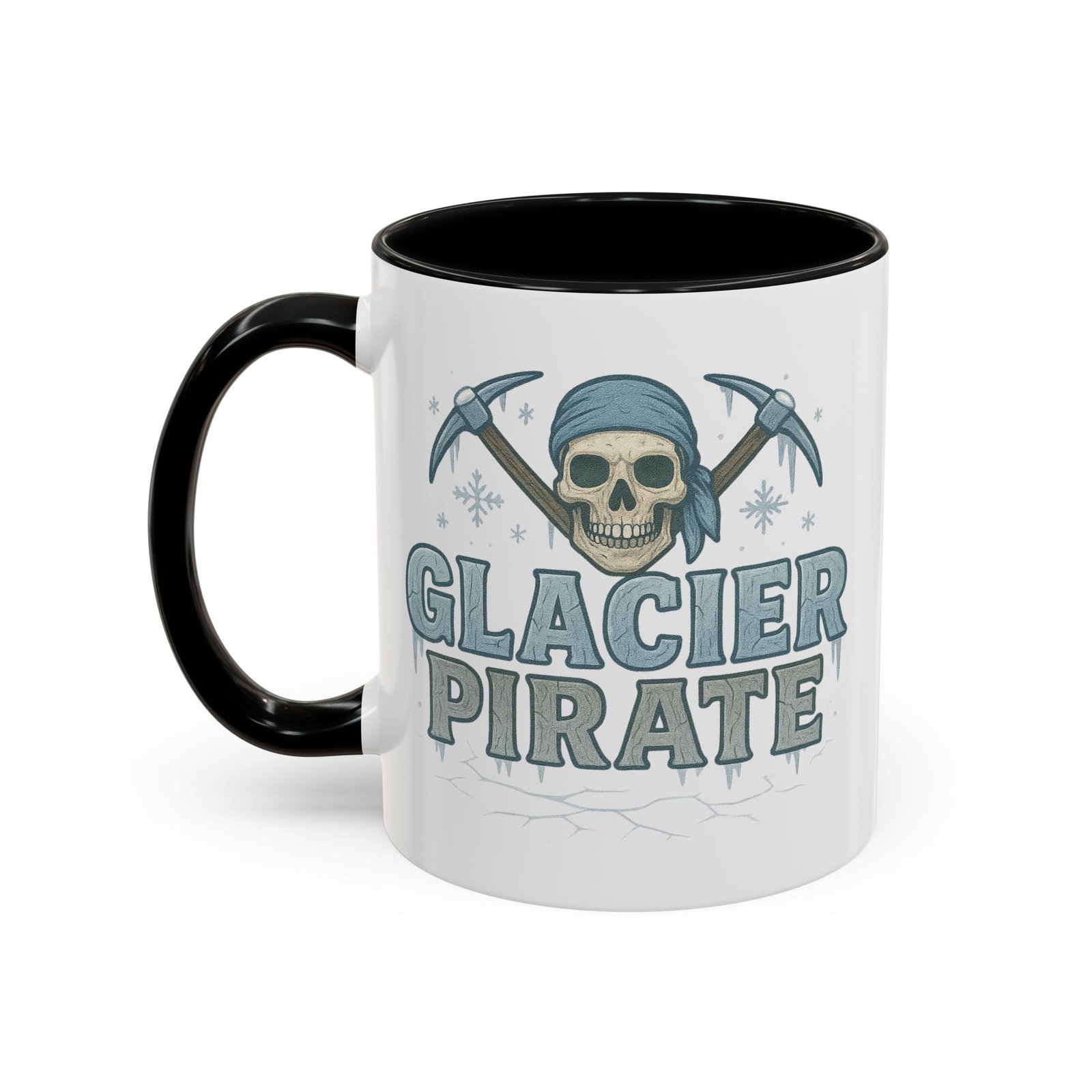 Accent Coffee Mug - 11 oz Or 15 oz - Glacier Pirate Skull - Cup - Choice of Colors - Image 5