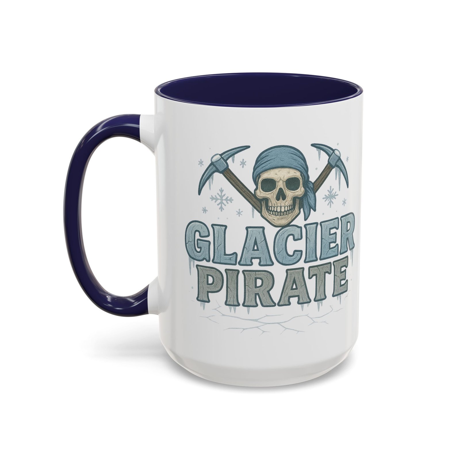Accent Coffee Mug - 11 oz Or 15 oz - Glacier Pirate Skull - Cup - Choice of Colors - Image 14