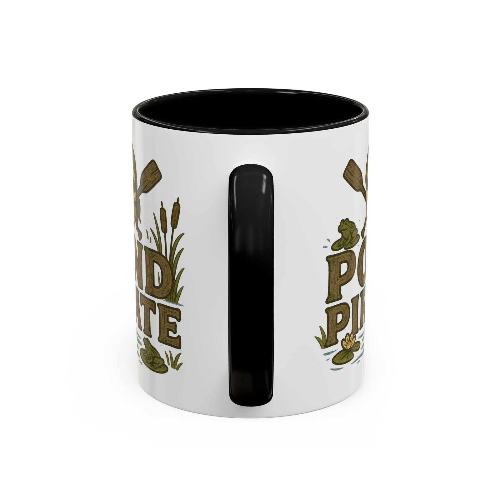 Accent Coffee Mug - 11 oz Or 15 oz - Pond Pirate Skull - Cup - Choice of Colors - Image 6