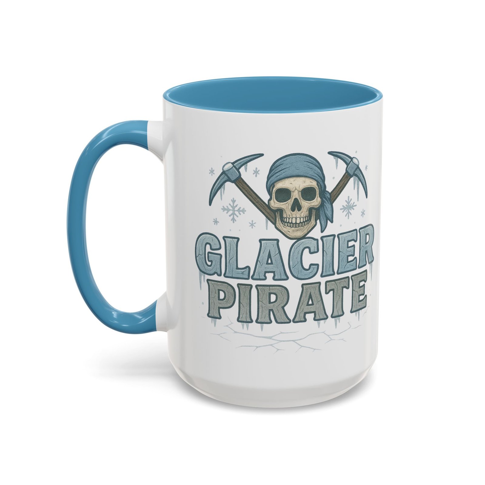 Accent Coffee Mug - 11 oz Or 15 oz - Glacier Pirate Skull - Cup - Choice of Colors - Image 18