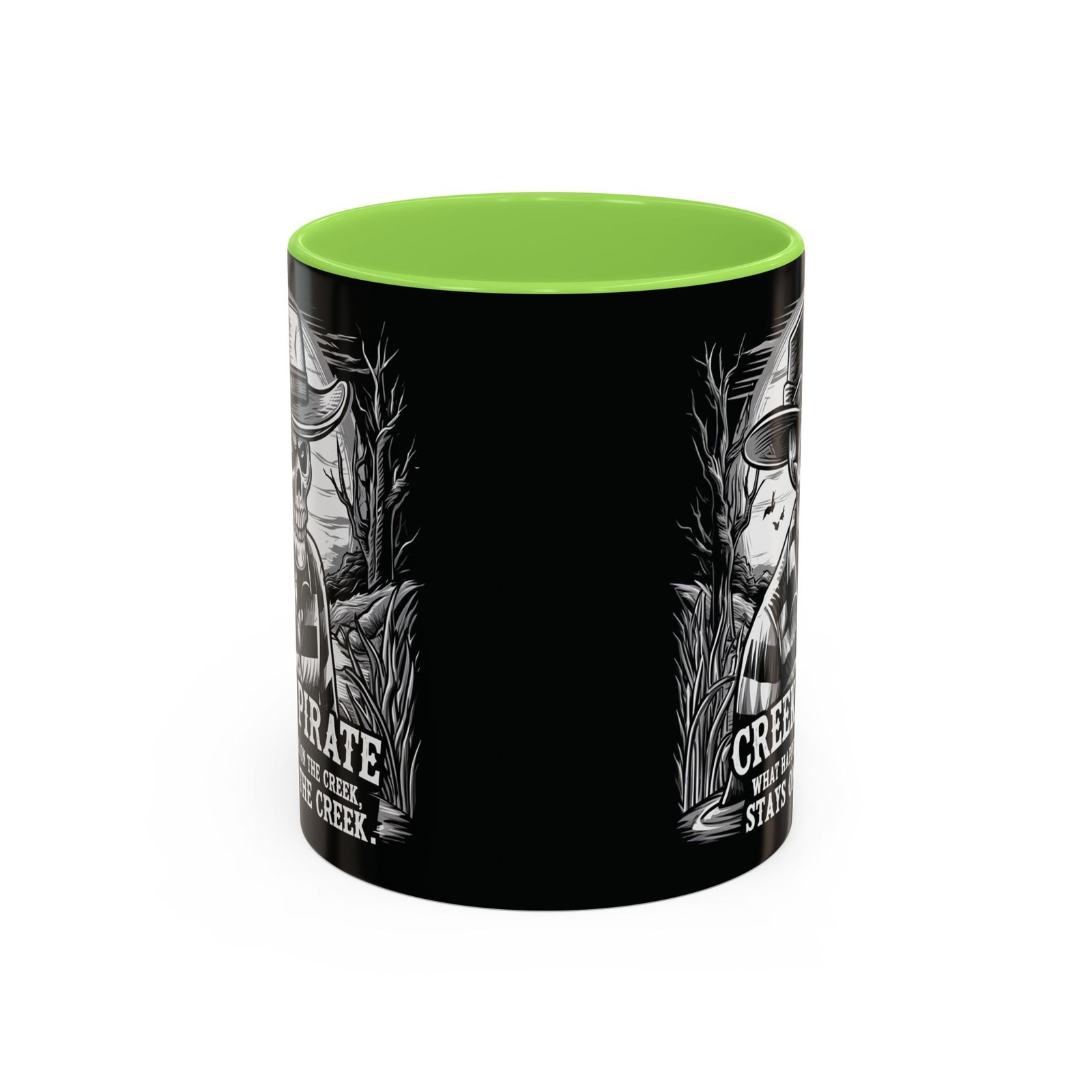 Coffee Mug - Creek Pirate Skeleton - What Happens on the Creek Stays on the Creek - 11oz or 15oz - Cup - Image 25