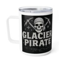 Glacier Pirate Insulated Coffee Mug - 10oz Adventure Gear for Outdoorsy Coffee Lovers