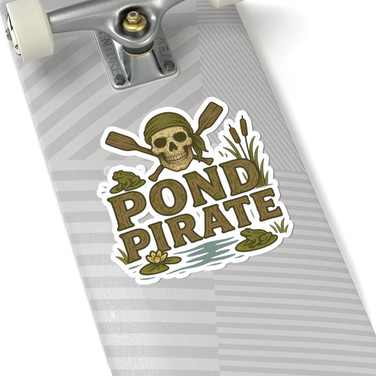 Pond Pirate Kiss-Cut Stickers - Fun Waterproof Decals for Adventure Lovers - Image 8