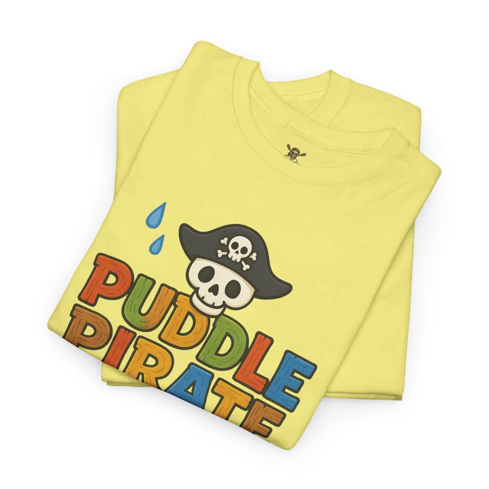 T-Shirt - Puddle Pirate Skull - Canoeing Boating - Summer - Unisex Tee - Image 4