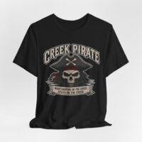 Creek Pirate Skull T-Shirt - 'What Happens on the Creek, Stays on the Creek' Tee - Color Choice