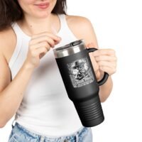 40oz Insulated Travel Mug - 'Creek Pirate' Skull - 'What Happens on the Creek, Stays on the Creek' Design