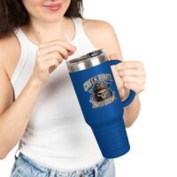 40oz Insulated Travel Mug - 'Creek Pirate' Skull - 'What Happens on the Creek, Stays on the Creek'